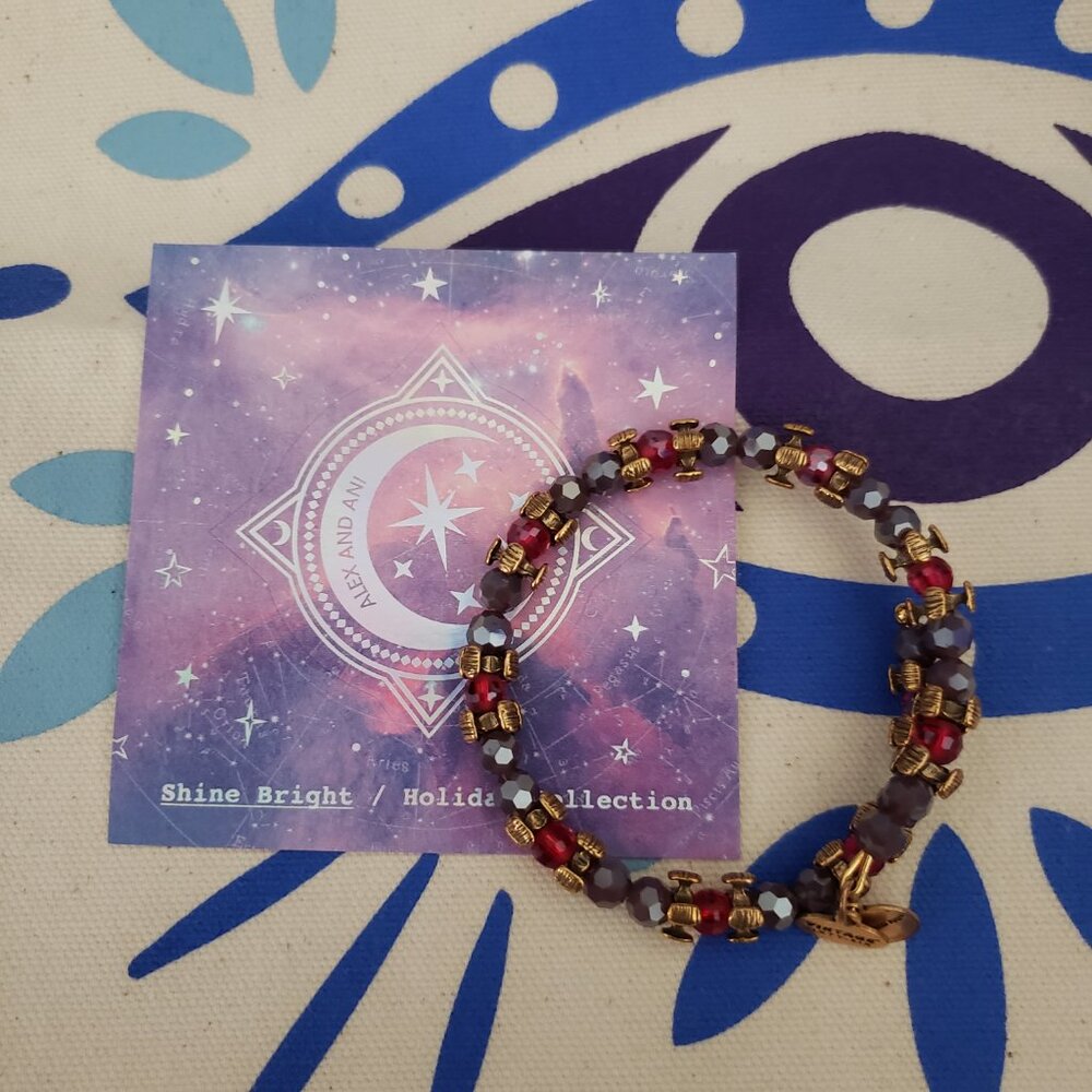 Alex and Ani Splendor Wrap, Bangle Bracelet Vintage 66          58